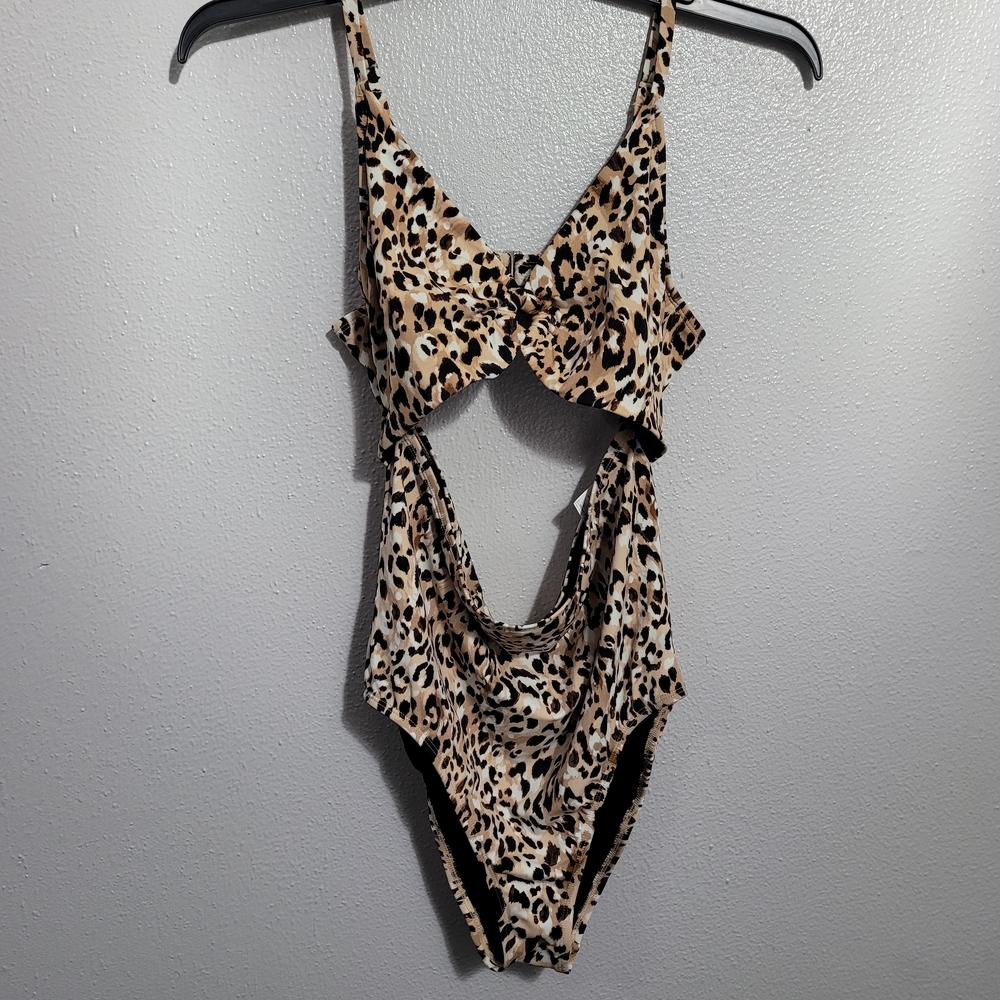 Time and Tru Leopard Print One Piece